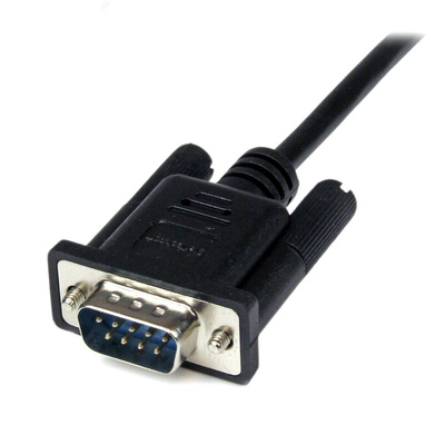 StarTech.com Female 9 Pin D-sub to Male 9 Pin D-sub Serial Cable, 2m PVC