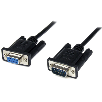 StarTech.com Female 9 Pin D-sub to Male 9 Pin D-sub Serial Cable, 2m PVC