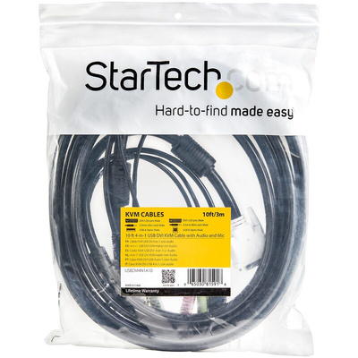 StarTech.com Male 3.5mm Stereo Jack x 2; DVI-I Dual Link; USB A to Male 3.5mm Stereo Jack x 2; DVI-I Dual Link; USB B