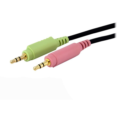 StarTech.com Male 3.5mm Stereo Jack x 2; DVI-D Dual Link; USB A to Male 3.5mm Stereo Jack x 2; DVI-D Dual Link; USB B