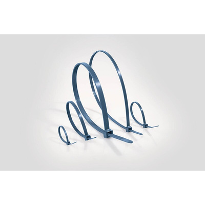 HellermannTyton Cable Tie, 301mm x 4.8 mm Polyamide 6.6 (PA66), Pk-100