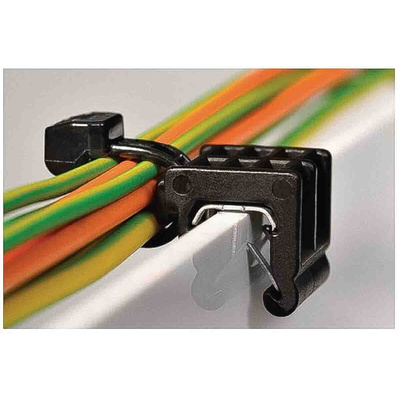 HellermannTyton Cable Tie, Assembly, 200mm x 4.6 mm, Black PA 6.6 UV Resistant, Pk-500
