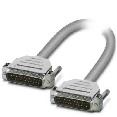 Phoenix Contact Male 25 Pin D-sub to Male 25 Pin D-sub Serial Cable, 2m
