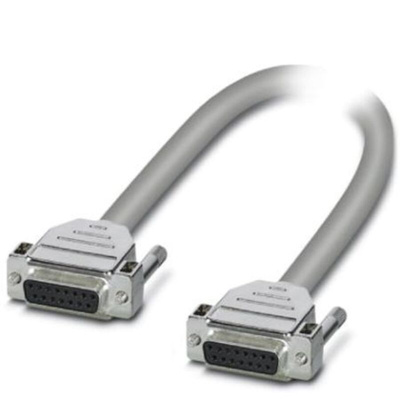 Phoenix Contact 15 Pin D-sub 15 Pin D-sub Serial Cable, 2m