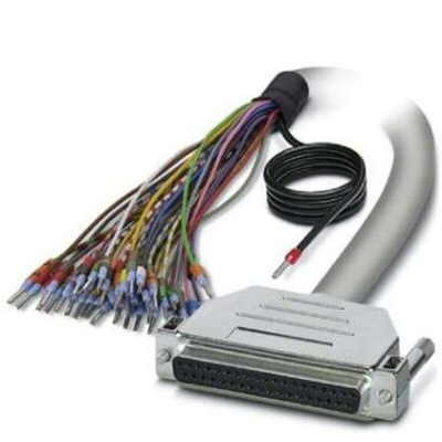 Phoenix Contact Female 37 Pin D-sub Unterminated Serial Cable, 2m