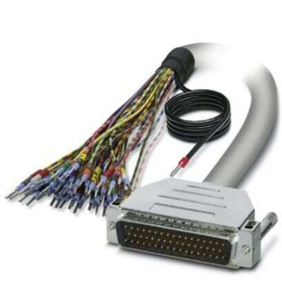 Phoenix Contact Male 50 Pin D-sub Unterminated Serial Cable, 6m