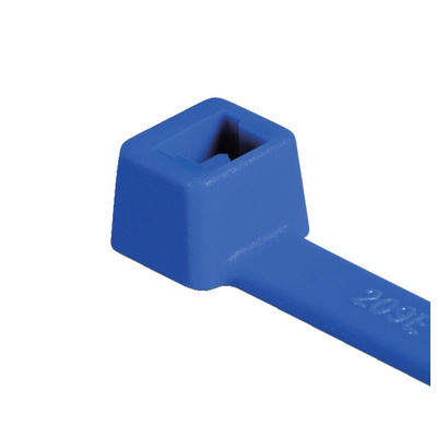 HellermannTyton Cable Tie, Releasable, 365mm x 7.6 mm, Blue Polyamide 6.6 (PA66)