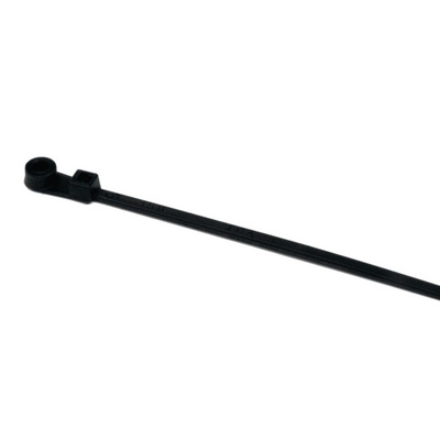 HellermannTyton Cable Tie, Releasable, 110mm x 2.5 mm, Black Polyamide 6.6 (PA66)