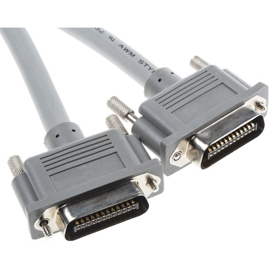 RS PRO Male GPIB to Male GPIB Parallel Cable, 4m, Grey Sheath