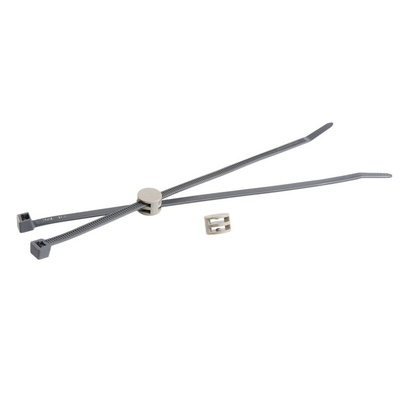 HellermannTyton Cable Tie, 145mm x 3.4 mm, Black Polyamide