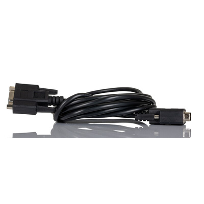 RS PRO Male 9 Pin D-sub to Female 9 Pin D-sub Serial Cable, 3m PVC