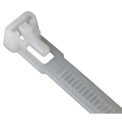 ABB Cable Ties, Cable Tray, 302mm x 7.6 mm, Natural Nylon