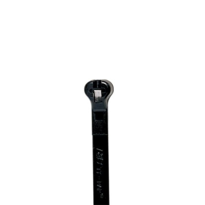 ABB Cable Ties, Cable Tray, 186mm x 4.6 mm, Black Nylon