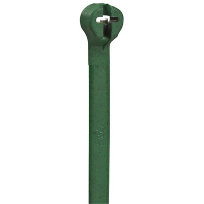 ABB Cable Ties, Cable Tray, 295mm x 4.9 mm, Green Nylon