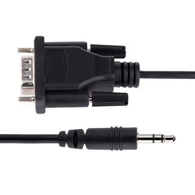 StarTech.com Male 9 Pin D-sub to Male 3.5mm Stereo Jack Serial Cable, 1m PVC