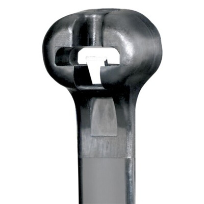 Panduit Cable Ties, 201mm x 2.4 mm, Black Nylon, Pk-1000pack