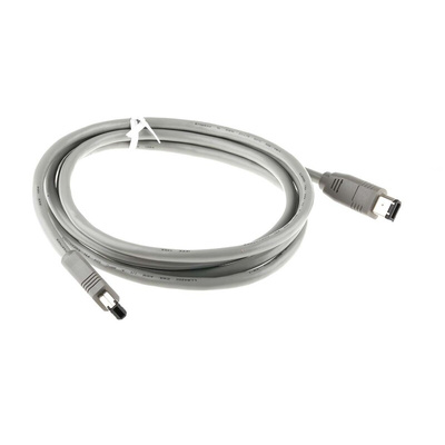 RS PRO Female Firewire to Female Firewire  Cable, Grey, 2m