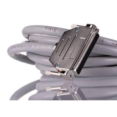 Phoenix Contact Female 37 Pin D-sub to Male 37 Pin D-sub Serial Cable, 3m PVC