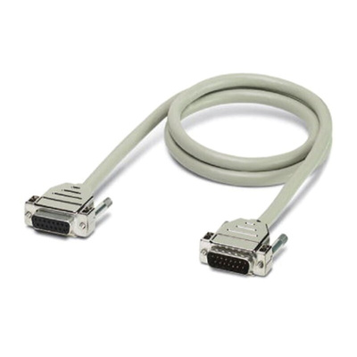 Phoenix Contact Male 25 Pin D-sub to Female 25 Pin D-sub Serial Cable, 4m
