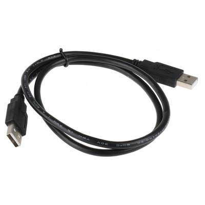 Roline USB 2.0 Cable, Male USB A to Male USB A Cable, 800mm