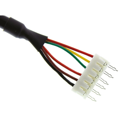 Bulgin USB 2.0 Cable, Male Mini USB AB to Male 6 Pin Header Cable, 100mm