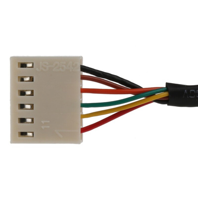 Bulgin USB 2.0 Cable, Male Mini USB AB to Female 6 Pin Socket Cable, 100mm