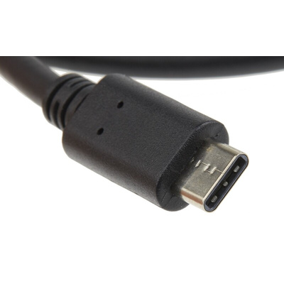 RS PRO USB 3.1 Cable, Male USB A to Male USB C Cable, 1m