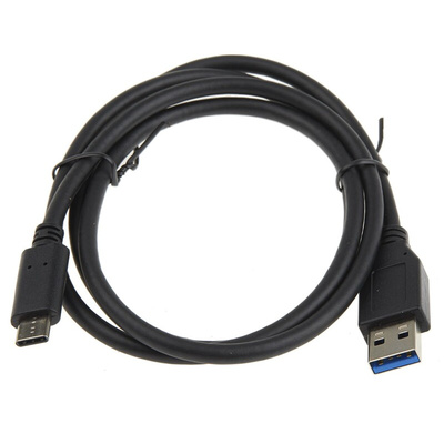 RS PRO USB 3.1 Cable, Male USB A to Male USB C Cable, 1m