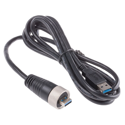 RS PRO USB 3.0 Cable, Male USB A to Male USB A Cable, 2m