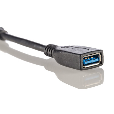 Wurth Elektronik USB 3.1 Cable, Male USB C to Female USB A  Cable, 120mm