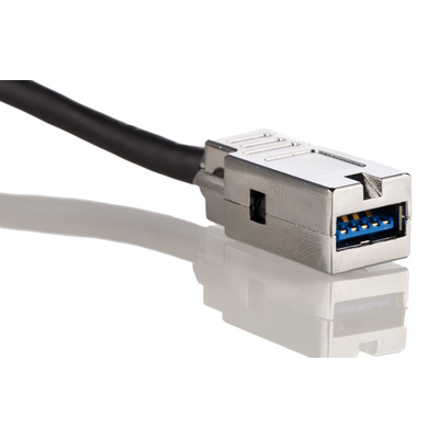 HARTING USB 3.0 Cable, Male USB A to Female USB A USB Extension Cable, 3m