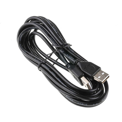 RS PRO USB 2.0 Cable, Male USB A to Male USB A Cable, 3m