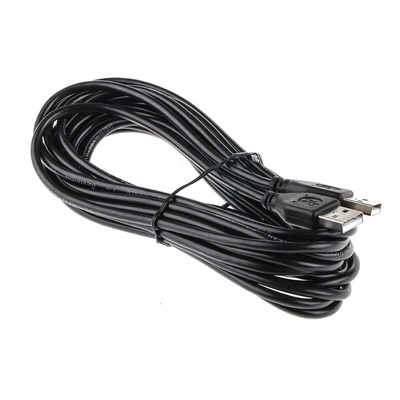 RS PRO USB 2.0 Cable, Male USB A to Male USB A Cable, 5m