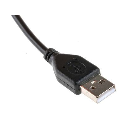 RS PRO USB 2.0 Cable, Male USB A to Female USB A Cable, 250mm