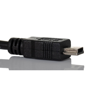 RS PRO USB 2.0 Cable, Male USB A to Male Mini USB B Cable, 2m