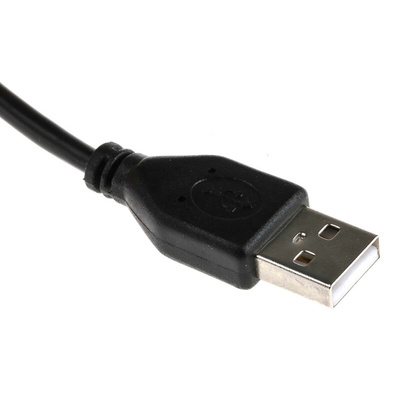 RS PRO USB 2.0 Cable, Male USB A to Male Mini USB B Cable, 3m