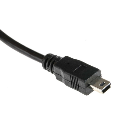 RS PRO USB 2.0 Cable, Male USB A to Male Mini USB B Cable, 5m