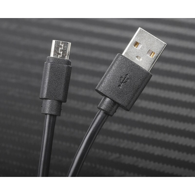 RS PRO USB 2.0 Cable, Male USB A to Male Micro USB B Cable, 1.8m