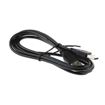 RS PRO USB 2.0 Cable, Male USB A to Male USB A Cable, 1.8m