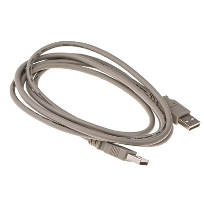 RS PRO USB 2.0 Cable, Male USB A to Male USB A Cable, 2m