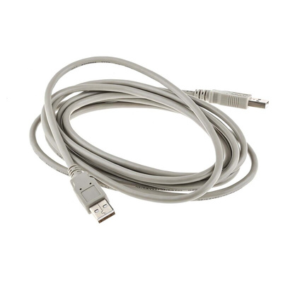 RS PRO USB 2.0 Cable, Male USB A to Male USB A Cable, 3m