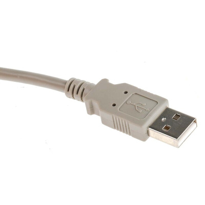 RS PRO USB 2.0 Cable, Male USB A to Female USB A Cable, 1m