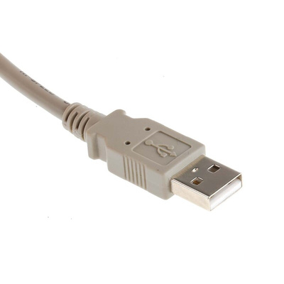 RS PRO USB 2.0 Cable, Male USB A to Male USB B Cable, 3m