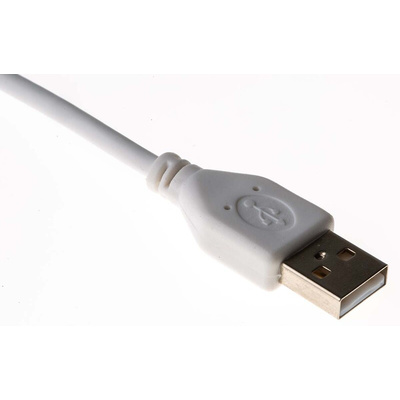 RS PRO USB 2.0 Cable, Male USB A to Male USB A Cable, 800mm
