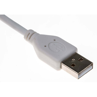 RS PRO USB 2.0 Cable, Male USB A to Male USB A Cable, 1m