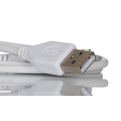 RS PRO USB 2.0 Cable, Male USB A to Male USB B Cable, 800mm