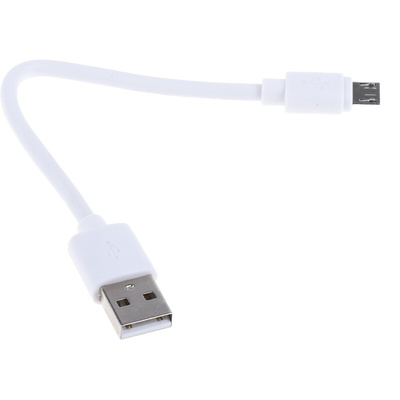 RS PRO USB 2.0 Cable, Male USB A to Male Micro USB B Cable, 150mm