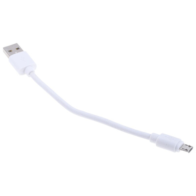 RS PRO USB 2.0 Cable, Male USB A to Male Micro USB B Cable, 150mm