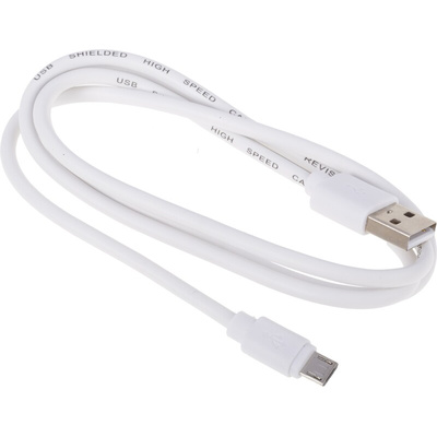 RS PRO USB 2.0 Cable, Male USB A to Male Micro USB B Cable, 1m