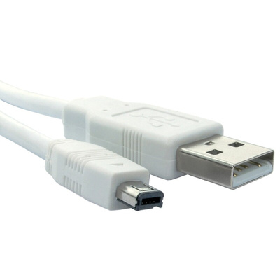 RS PRO USB 2.0 Cable, Male USB A to Male Mini USB B Cable, 800mm